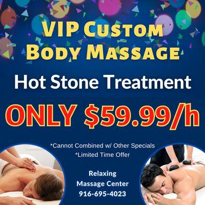 VIP Custom Body Massage ONLY $59.99/h