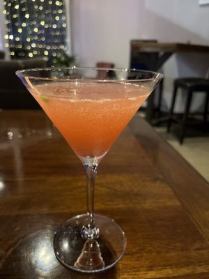 Strawberry basil martini