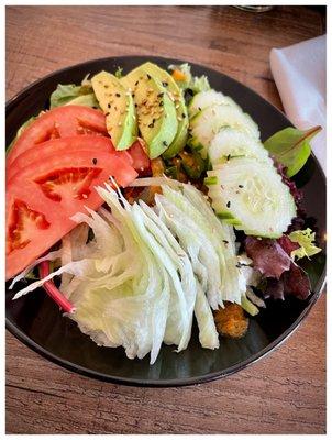 Salad with Ginger Dressing.