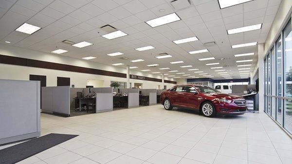 New Car Showroom with a Ford Fusion