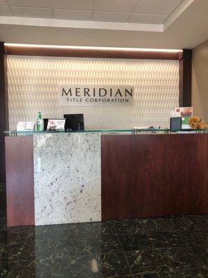 Meridian Title Co  front desk