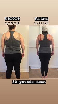 My weight loss journey with Karen!