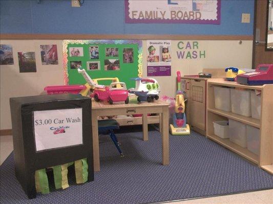 In Discovery Preschool, our children have many engaging learning centers, including dramatic play.