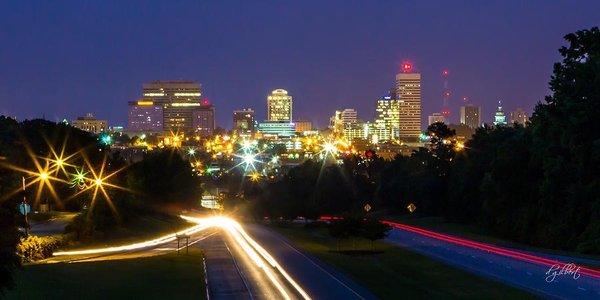 Night Skyline Downtown - Columbia, SC