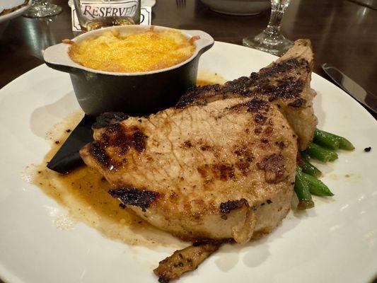 Pork Chop w/ Mac and Cheese