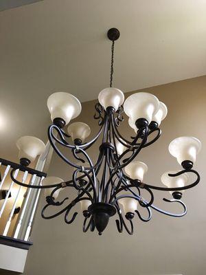 High ceiling chandelier installed by Electra - City professional team