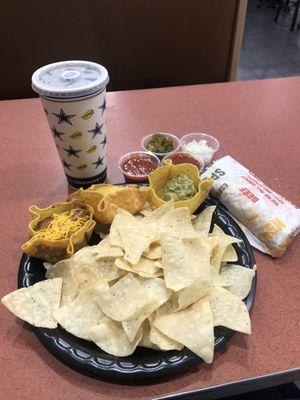 Number Six Combo: Mexidips & Chips, Muchaco, & Small Drink