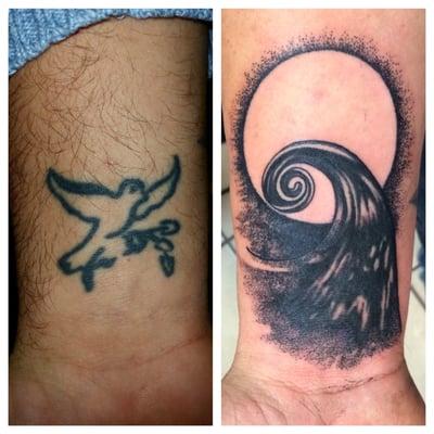 Coverup tattooed by Brandy