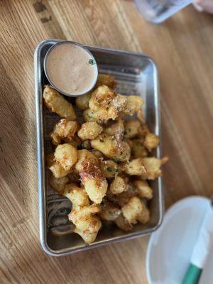 Beer battered cheese curds