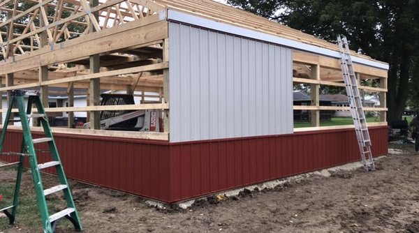 New Barn Build we did for a homeowner is Versailles, OH.