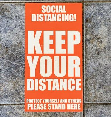 For Your Safety And Safety Of Others, We Did Add Social Distance Floor Stickers. We Want You To Stay Safe and Healthy.