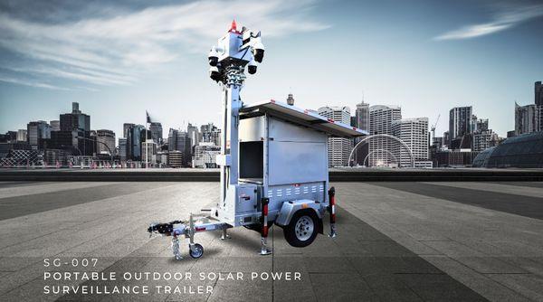 Solar Trailer with AI Active Deterrence Camera. Lease/ Sale options are both available.