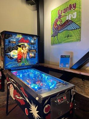 Flash pinball machine by Williams placed on location at Stony Creek Brewery