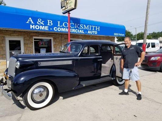 A & B made this guys day by making him a new key for his caddy !