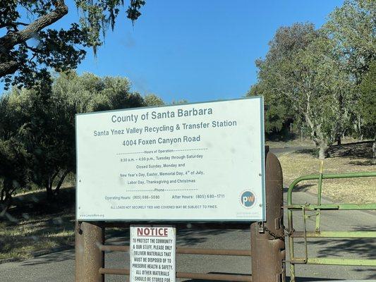 Santa Ynez Valley Recycling And Transfer Station