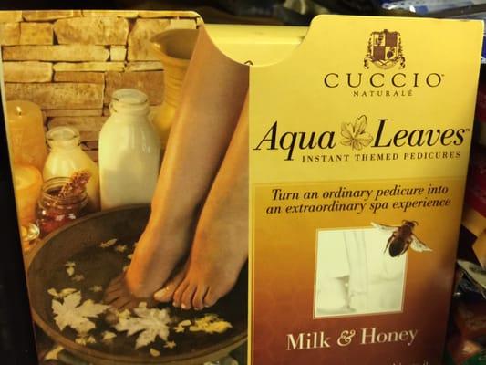 Honey & Milk products for pedicures