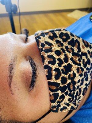 Hybrid eyelash extensions