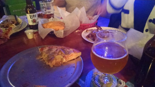 Decadent grub and beer. Yummy! Boulevard Calling IPA rocks