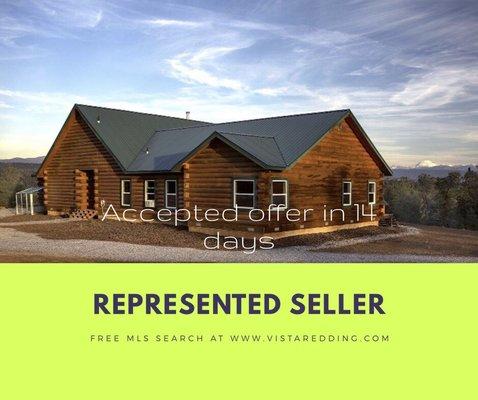 Represented seller on this gorgeous, one of a kind log cabin.  Accepted offer in 14 days!