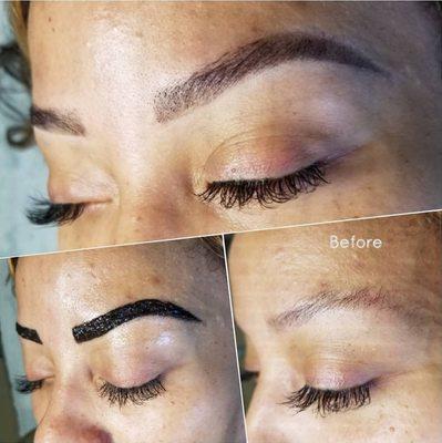 Brow Tint & Wax technique