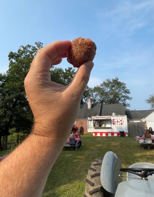 Fritter Time at the Cider Mill