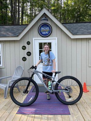 New Bike Day! Thanks Rick's Bike Shop.