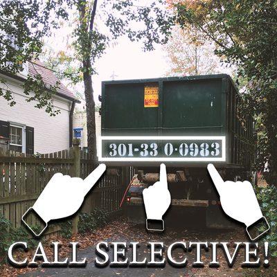 Need a dumpster for your driveway? Call us today!