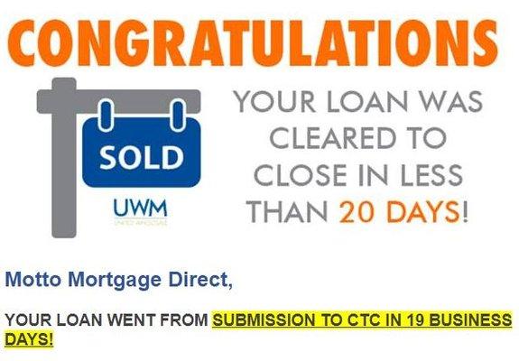 A loan update!