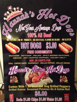 Hannahs Hot Dogs