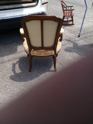 Back of Queen Ann Chair