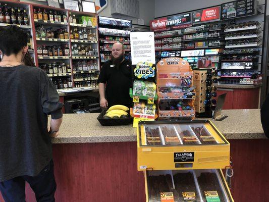 Wednesday, April 24, 2019: inside front counter.