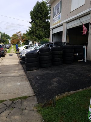 The shop is at the corner of Patane Ave. & Easton Road, across from the Roslyn Food Mart