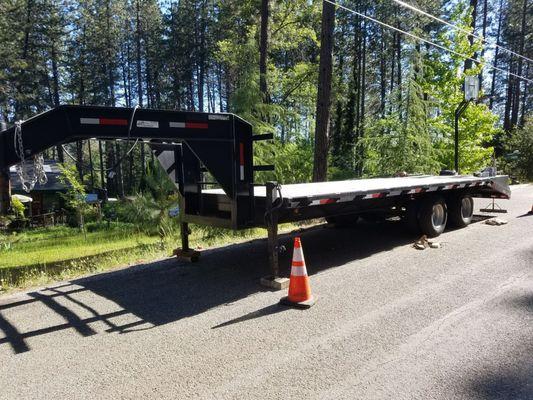 Rebuilt a flatbed trailer for a customer