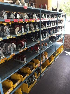 Industrial Casters up to 2,000 pounds each.