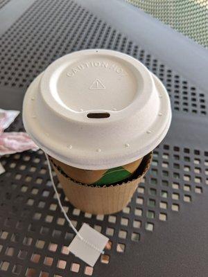 Recyclable/compostable tea cup