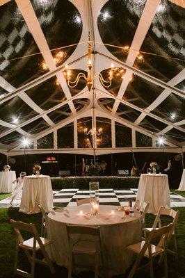 Clear top tent rental