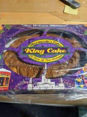 Cajun Praline Pecan Cream Cheese King Cake