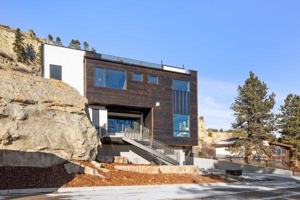 Modern home under the Rims.  Billings, MT