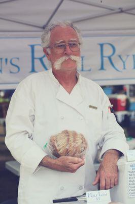 Mr. Nonchalance!  :)  Summer 2011 - my first season at the Falmouth Farmer's Market - back when it was still Rein's Real Rye!