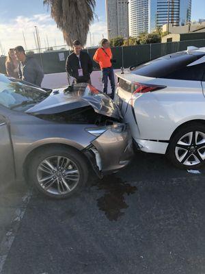 Crash testing at TBI conference