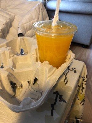 Freshly squeezed OJ