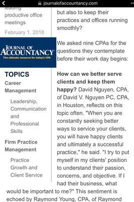 National CPA publication for accountants.