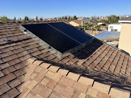 Keep them pigeons from nesting under your solar panels