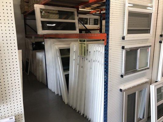 Windows aluminum and vinyl many standard sizes and custom sizes available