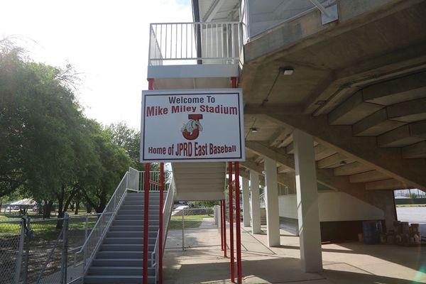 The stadium stairwell