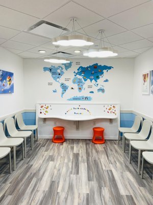 Around the World Pediatric Dentistry Waiting Room