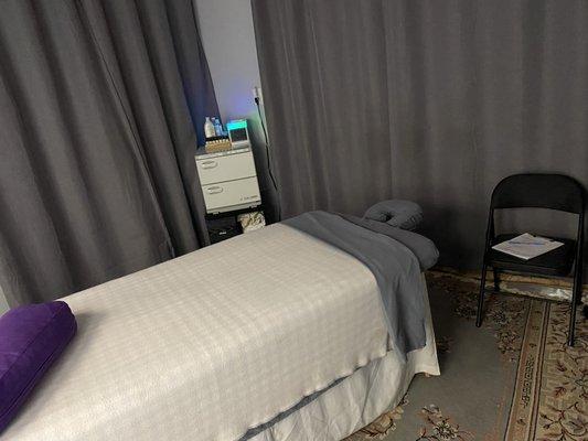 Somers Point location massage room.