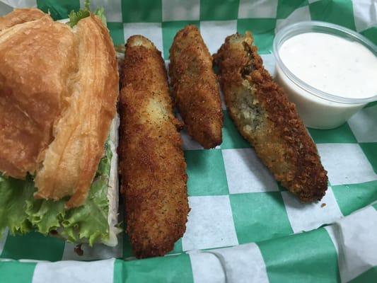 Amazing deep fried pickles!