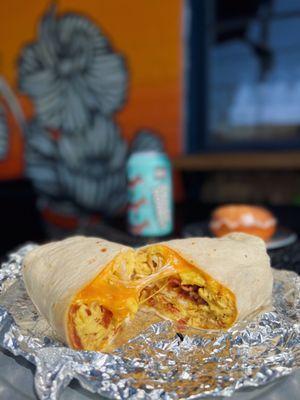 Bacon, Egg, and Cheese Burrito