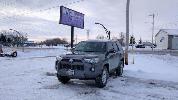 Toyota 4Runner at our service facility for a new set of tires!